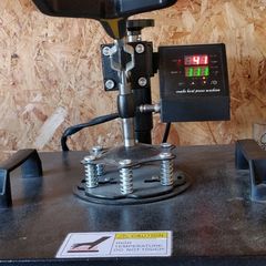 Heat press machine with mug and hat attachments