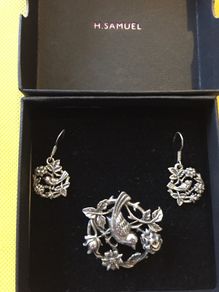 Vintage H Samuel sterling silver matching set
