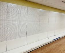 10 Metre / 30 Ft Long Display - Peg Board Shop Shelving Unit