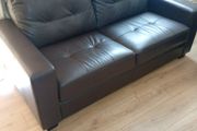 Cheap sets of 3&amp;2 brown leather sofas