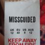 MISSGUIDED lace style dress with exposed back Sz 12 Image 9