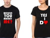 Mary Me Love Engagement Couple T-shirts Great Gift Present For Valentines Day Idea