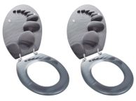 main image for ad Toilet Seats with Lids 2 pcs MDF Stones