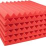 12 Pack Acoustic Foam Panels, 1" X 12" X 12" Studio Soundproof Wedge-shaped Fireproof Soundproof Liner Acoustic Treatment Foam (FREE POSTAGE) Image 2