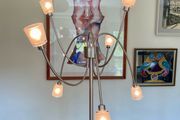 Rare IKEA Kryssbo Medusa Tentacle Jellyfish Stainless Floor Dimmer Accent Lamp