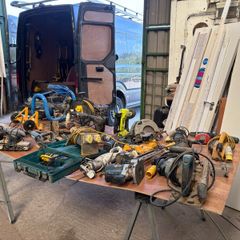 Various power tools and garden equipment