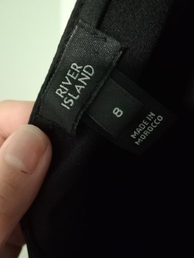 River Island black long sleeve dress