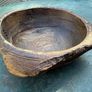Antique Small Primitive wooden Dough Bowl Image 3