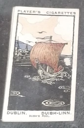 Dublin locations from Jack B. Yeats Designed Cigarette Cards 'Irish Place Names'