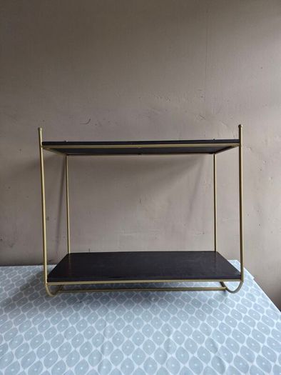 Double Kitchen Shelf with Rail