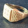 Vintage Gentlemans Gemset Ring Image 9
