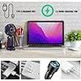 Jsdoin Hand Held Fan,Portable Handheld USB Rechargeable Fans with 5 Speeds,Battery Operated Mini Fan Foldable Desk Desktop Fans with LED Display for Home Office Bedroom Outdoor Travel (DarkBlue) Image 8