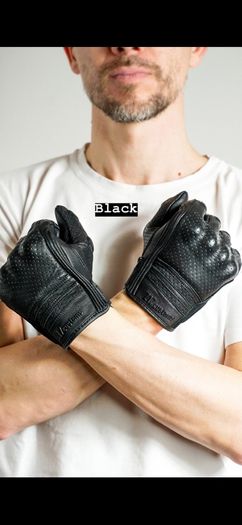 Caferacer Leather Motorcycle Gloves