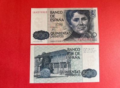 Spain  500. Pesetas  1980  Pick 157a. ( Uncirculated )