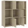 Book Cabinet Sonoma Oak 90x30x90 cm Chipboard Image 4