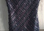 Black dress with beads size fits Xs s s sm never worn