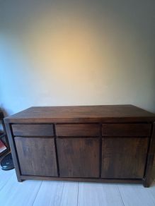 Dark brown sideboard