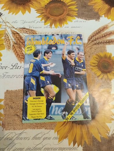 Wimbledon fc year book 95 96