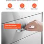 Outdoor Kitchen Drawers, 18.5"W x 22.5"H x 22.5"D Triple Access Drawers, Stainless Steel Flush Mount Cabinets, BBQ Island Drawers Storage with Handle, for Outdoor Kitchens or Patio Grill Station Image 5