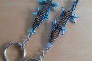 Lizard beady keyrings
