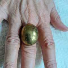 Vintage brass ring in very good condition 16.1 mm diameter or UK K1/2 or EU 50 FREE STANDARD POSTAGE INCLUDED