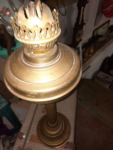 antique brass lamp