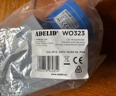 Industrial wall inlet plug  WO323 32A 2P+E 240V