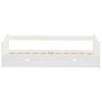 Pull-out Sofa Bed Frame White Pinewood 90x200 cm Image 4