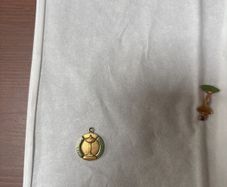 Antique collectible 2 gold charms made by Birks Canadian goldsmiths antique 10kt gold