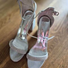 Silver  Sandals