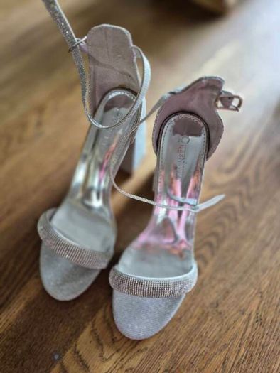 Silver  Sandals