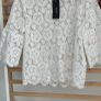 Bnwt Vero Moda top size small ivory white lace top Image 3