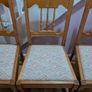 Set Of Six Contemporary Pine Dining Chairs Image 3