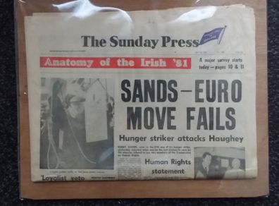 Bobby Sands : The Sunday Press - April 26th 1981