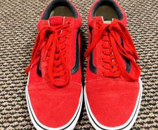 Red Vans Old Skool Size 8 (EU 42)