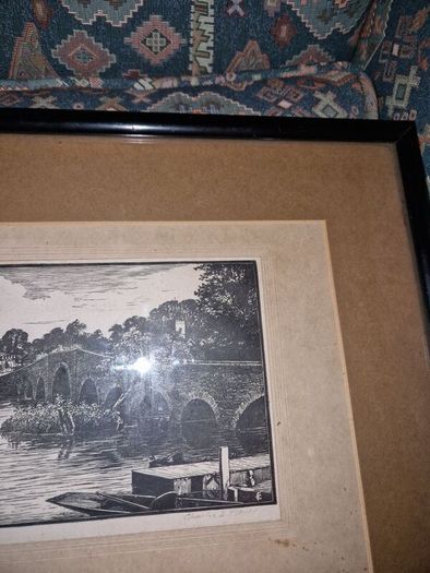Charles Edwin Flower - Original signed woodcut