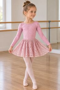 Beautiful girls ballet outfit in pink