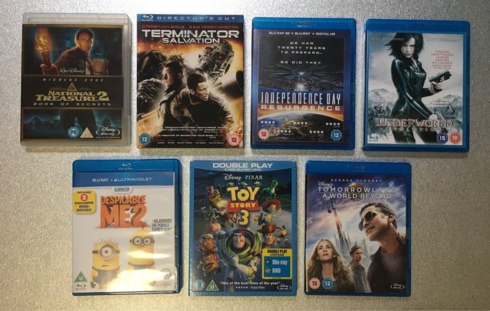 Selection of 2D & 3D Blu-ray films for sale or swap