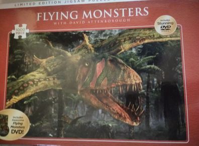 David Attenborough Flying Monsters DVD and jigsaw puzzle new gift