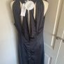 Boo hoo size 16 black lined halter neck dress Image 4