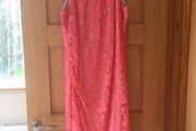 Vera Mont coral lace dress