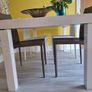 Dining Table+6 White Leather Dining Chairs Image 4