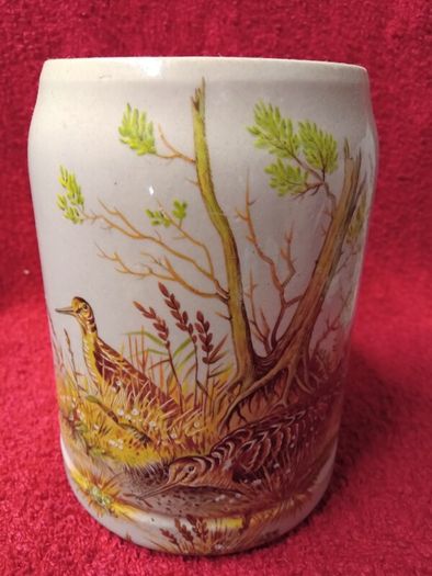 4 Vintage West German Stoneware Beer Steins