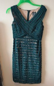 Green lace dress
