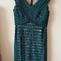 Green lace dress