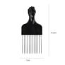 Wide Tooth Afro Pick Comb Long Metal Pin Image 3
