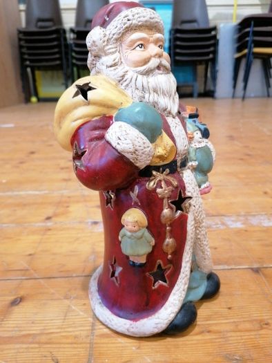 Christmas Santa Victorian Style Ceramic Tea Light holder