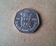 millennium 50 pence
