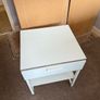 2 white bedside lockers Image 2