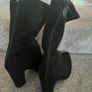 New.women black suede boots.size6/7 Image 2